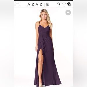 Azazie Purple Evening Gown